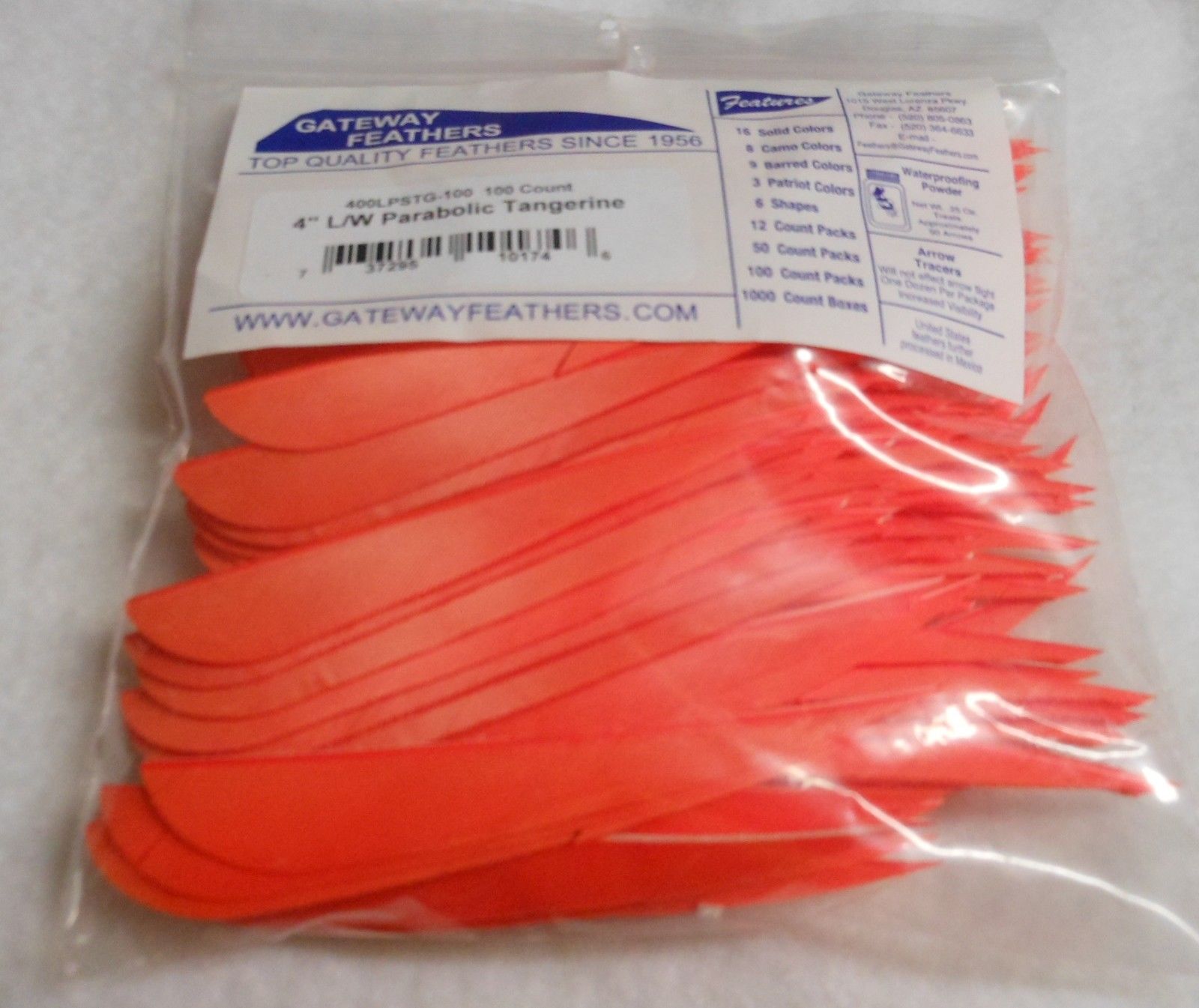 Gateway Parabolic Feathers Lime 5 in. RW 12 pk. - Perfect for Archery