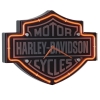 Harley-Davidson® Etched Bar & Shield Shaped Neon Clock